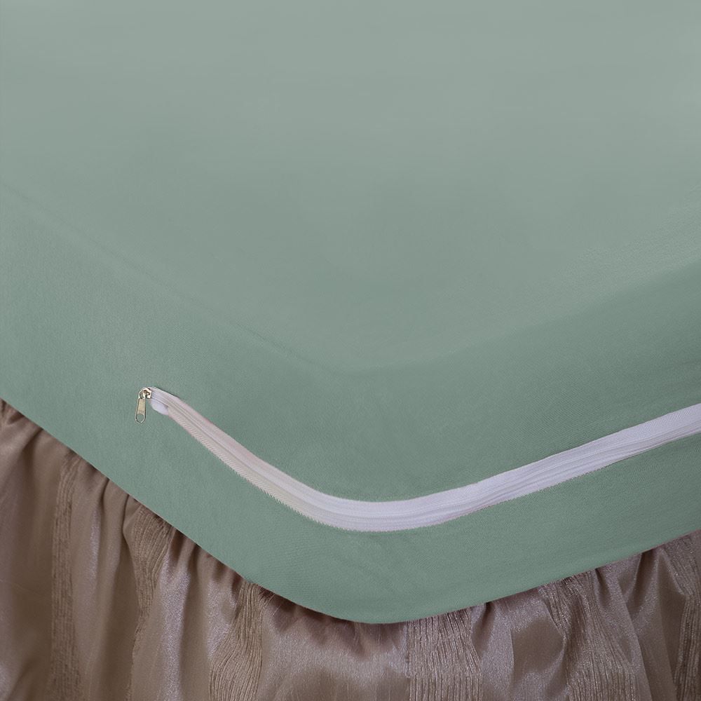 Capa Para Colchão Com Zíper Casal Solecasa - Verde 2176