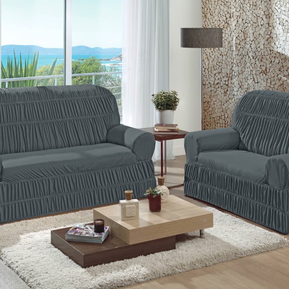 Capa Para Sofá 02 E 03 Lugares Veneza Havan Casa - Castel Rock