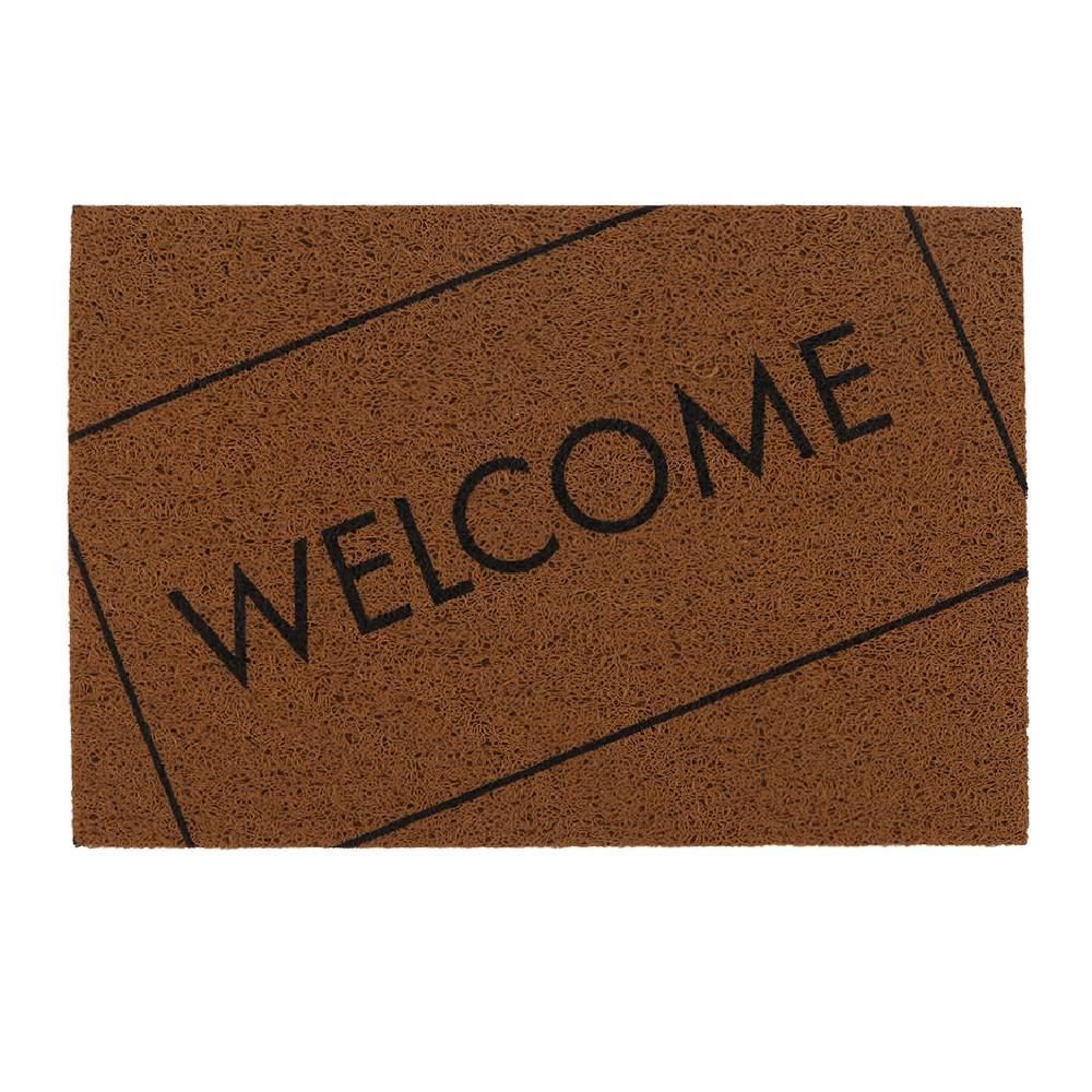 Capacho para Porta de Entrada 40X60 cm Vinil Havan Casa - Welcome Ouro