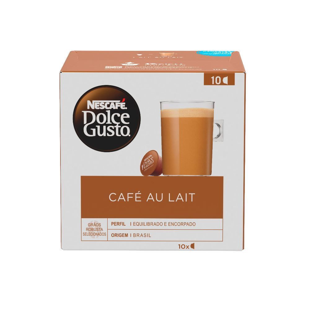 Cápsula De Nescafé Dolce Gusto Au Lait 100G Nestle - 10 Cápsulas