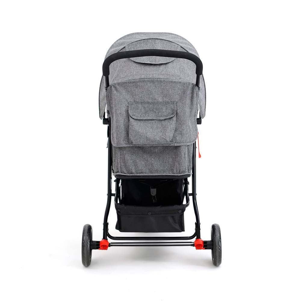 Carrinho De Bebê Delta 3 Rodas Voyage - Cinza Mescla