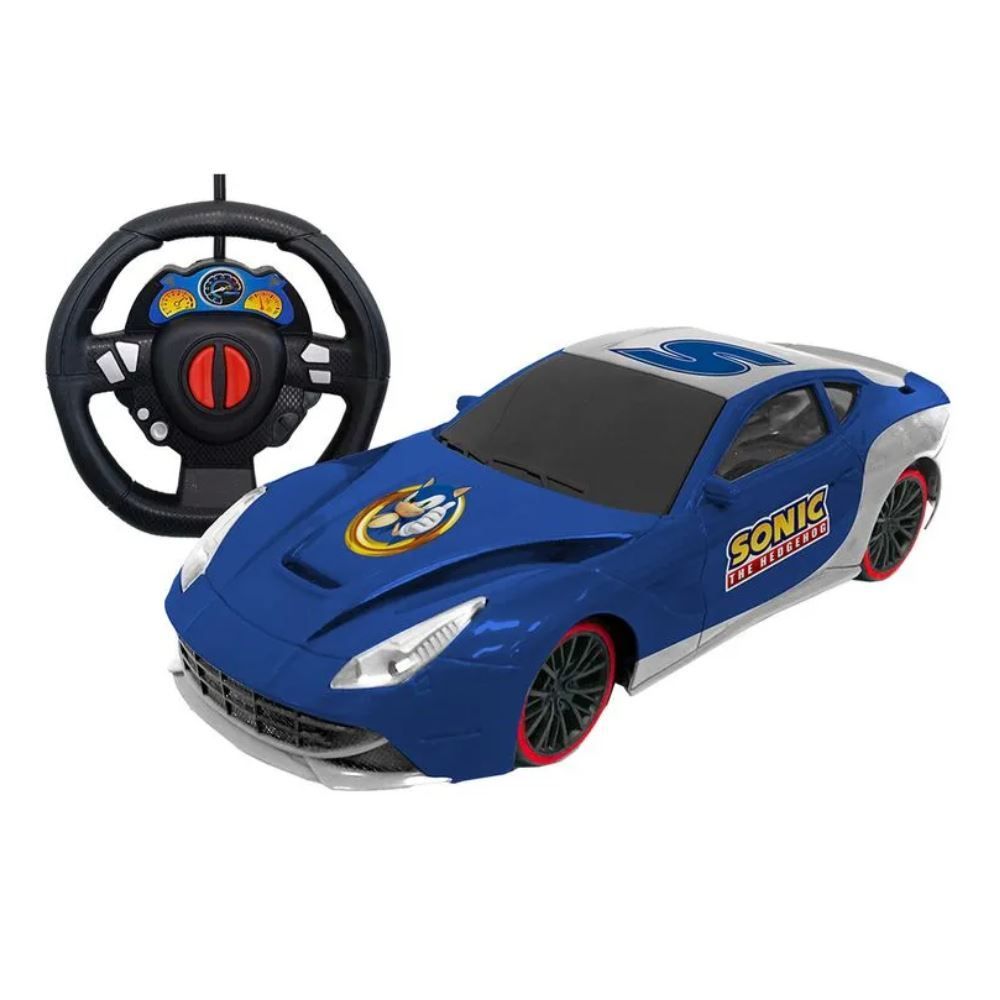 Carrinho De Controle Remoto 3 Funções Auto Racing Sonic Candide - 34003 