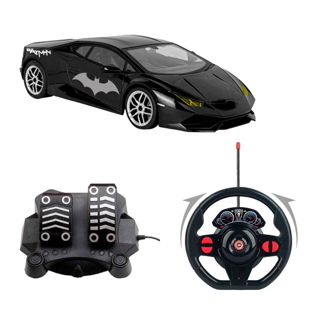 Carrinho De Controle Remoto Batman Bat Candide -  9046