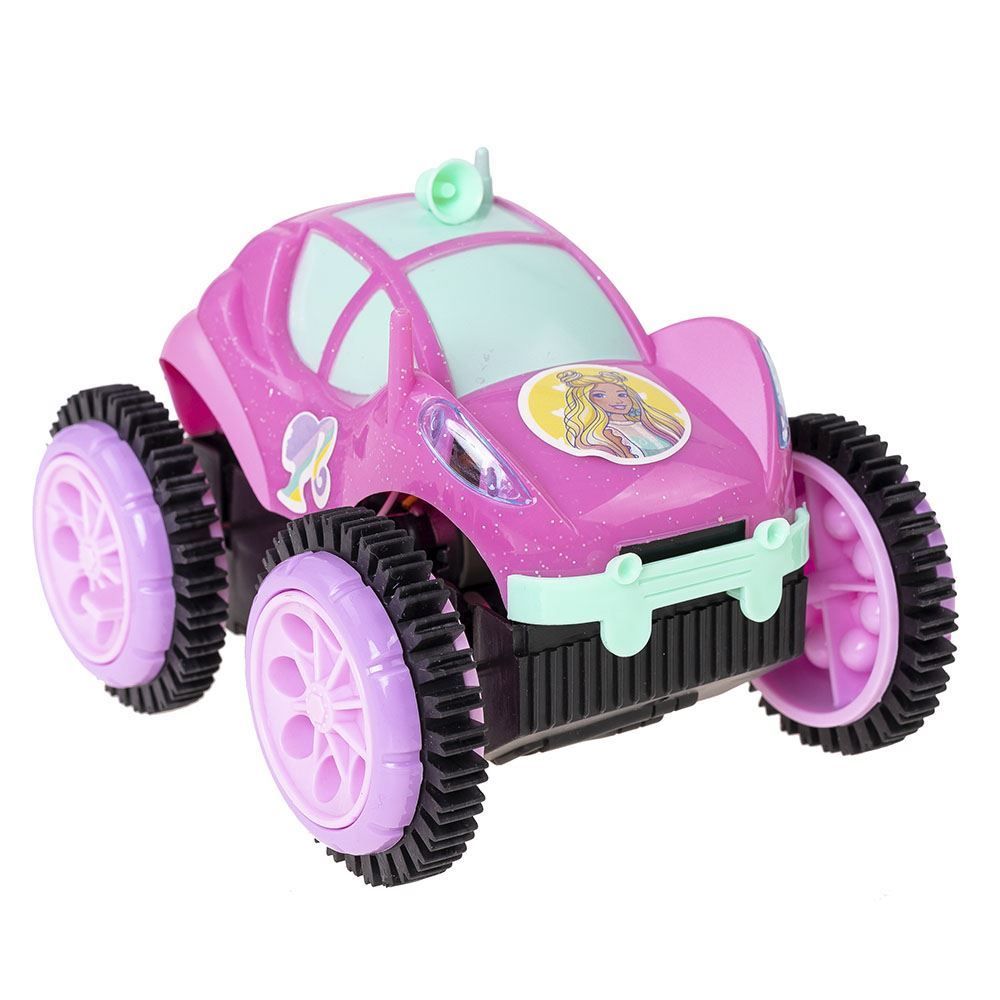 Carrinho De Controle Remoto Candide Glamou Flip Barbie - 1851