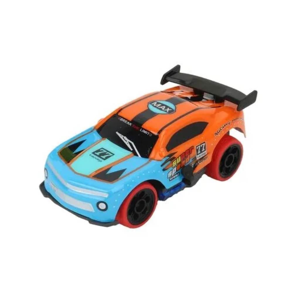 Carrinho De Corrida Com Controle Remoto Multikids - Azul e Laranja