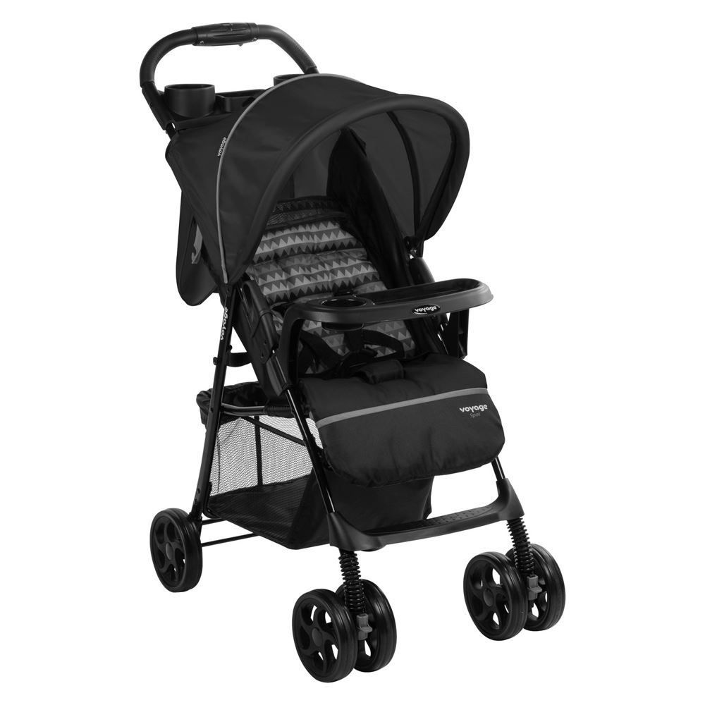 Carrinho De Passeio De Bebê Spot Voyage - Preto Geo
