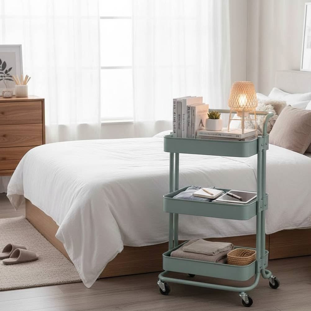 Carrinho Dubai Multiuso 3 Prateleiras Havan Casa - Verde