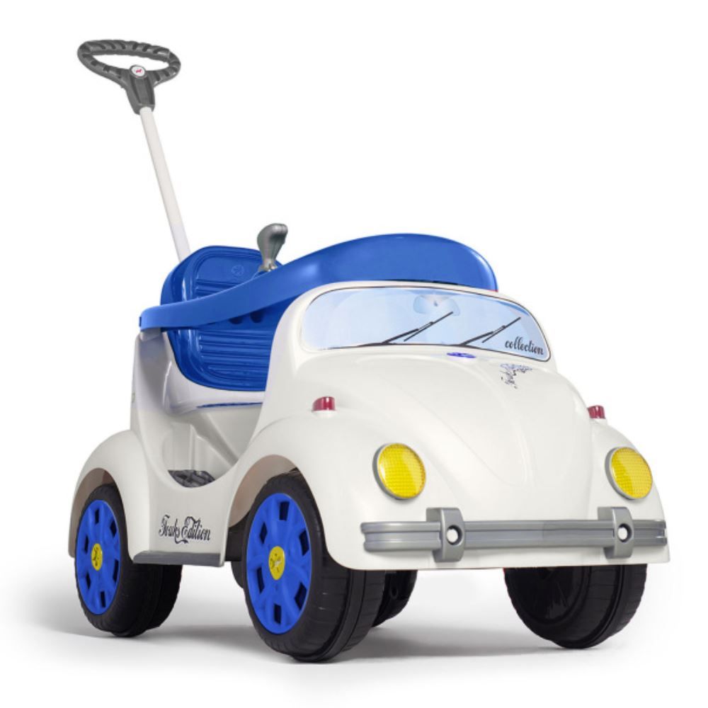 Carro Calesita Fouks Passeio E Pedal Branco/Azul  - 1052