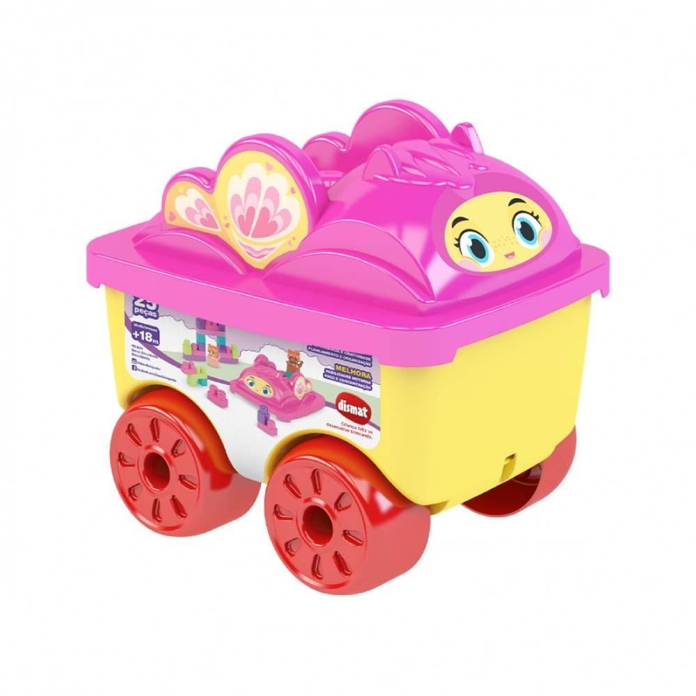 Carro Encantado Infantil De Blocos Dismat - MK440