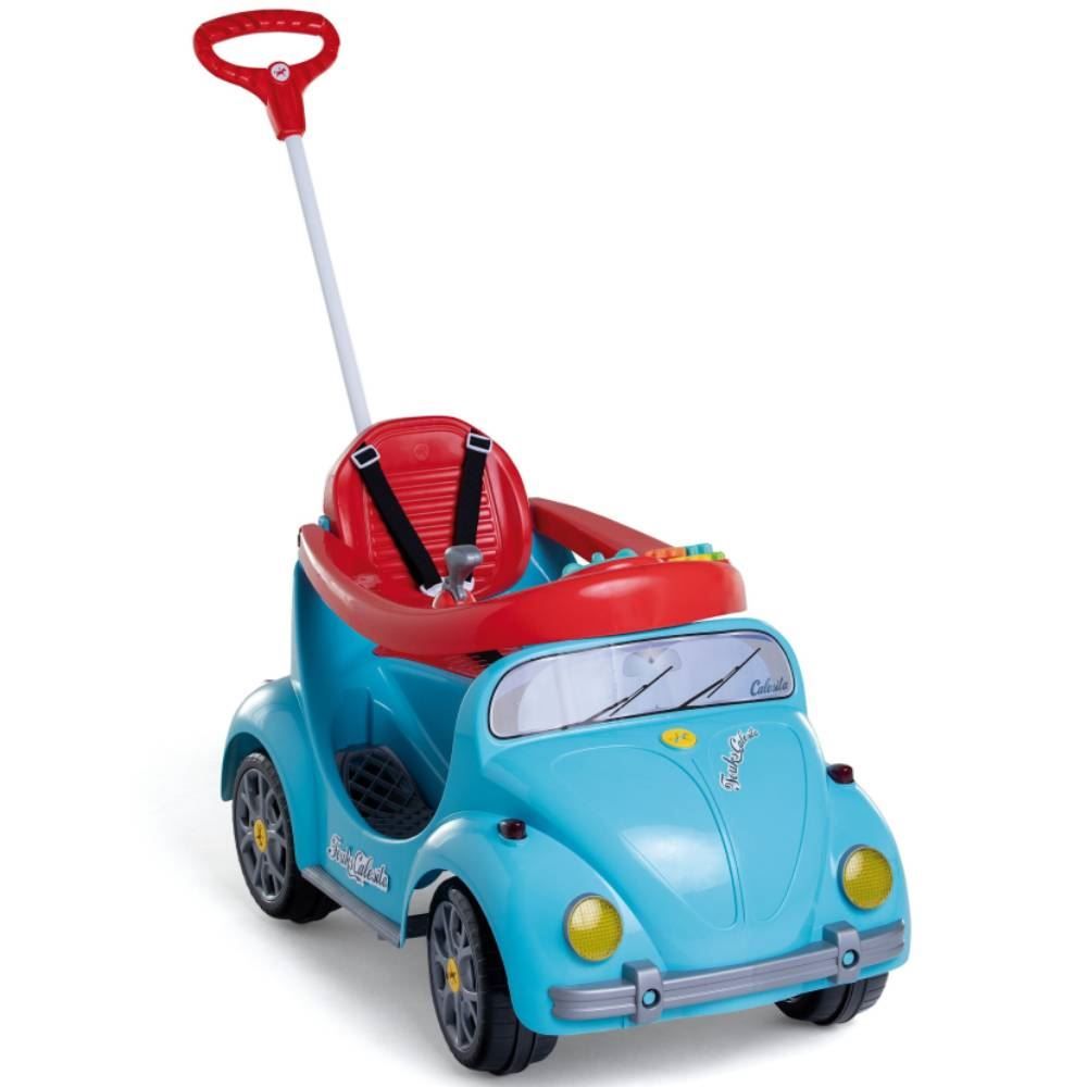 Carro Passeio E Pedal Azul Fouks Calesita  - 998