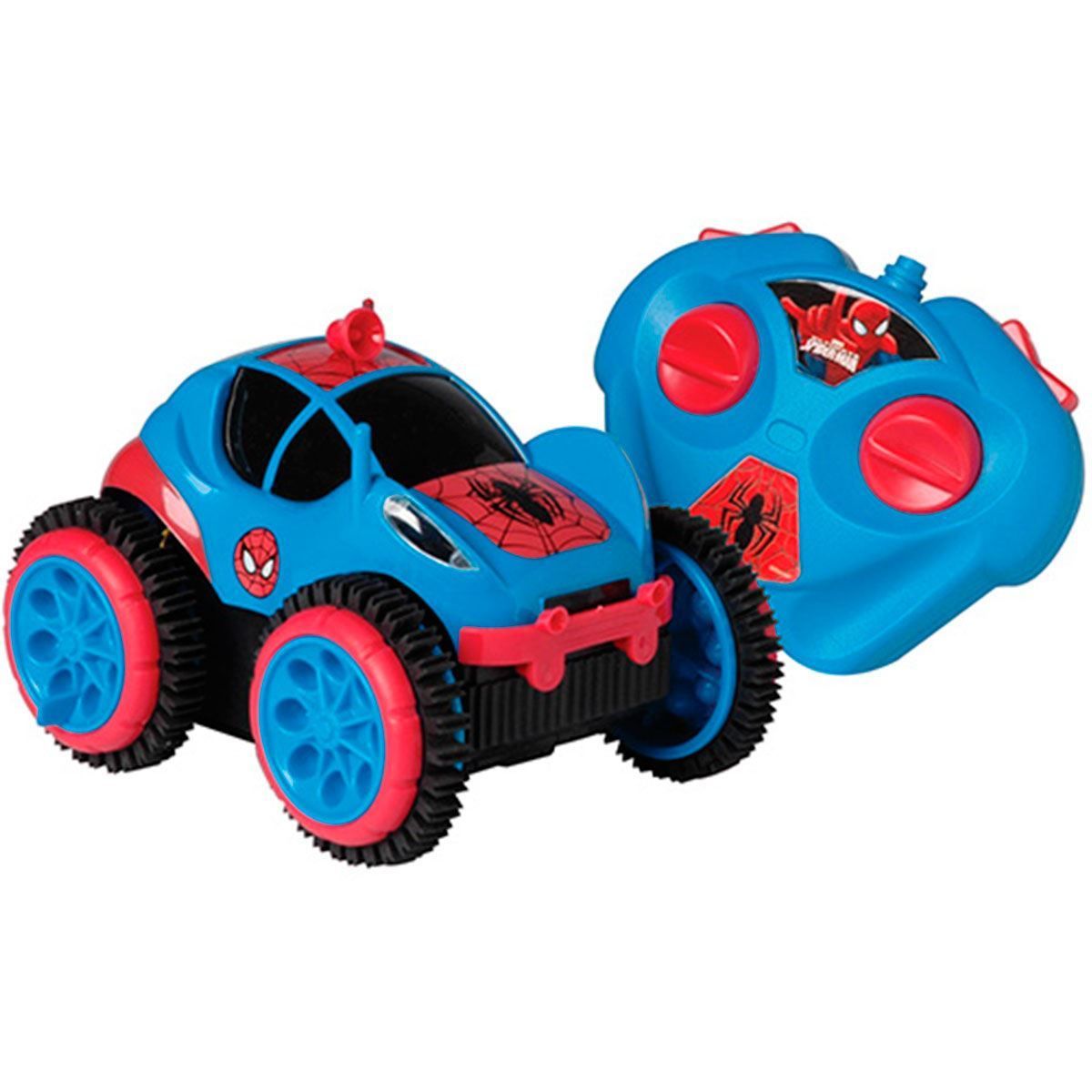 Carro com Controle Remoto Spider Flip Marvel Candide - DIVERSOS