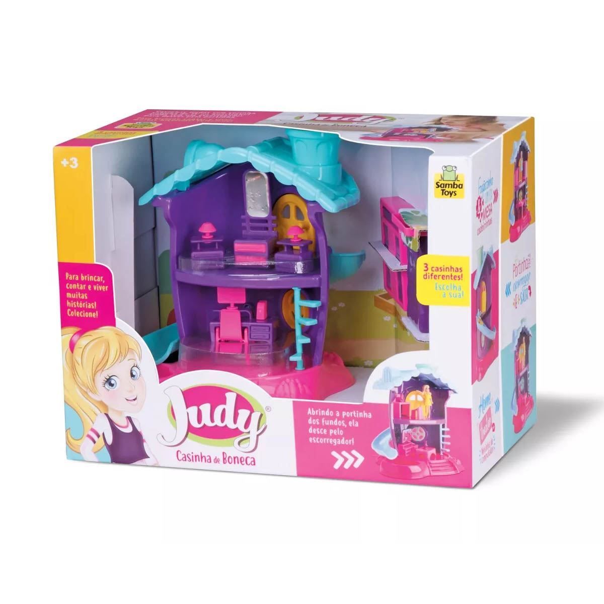 Casinha de Boneca Cozinha Judy 220 Samba Toys - Rosa