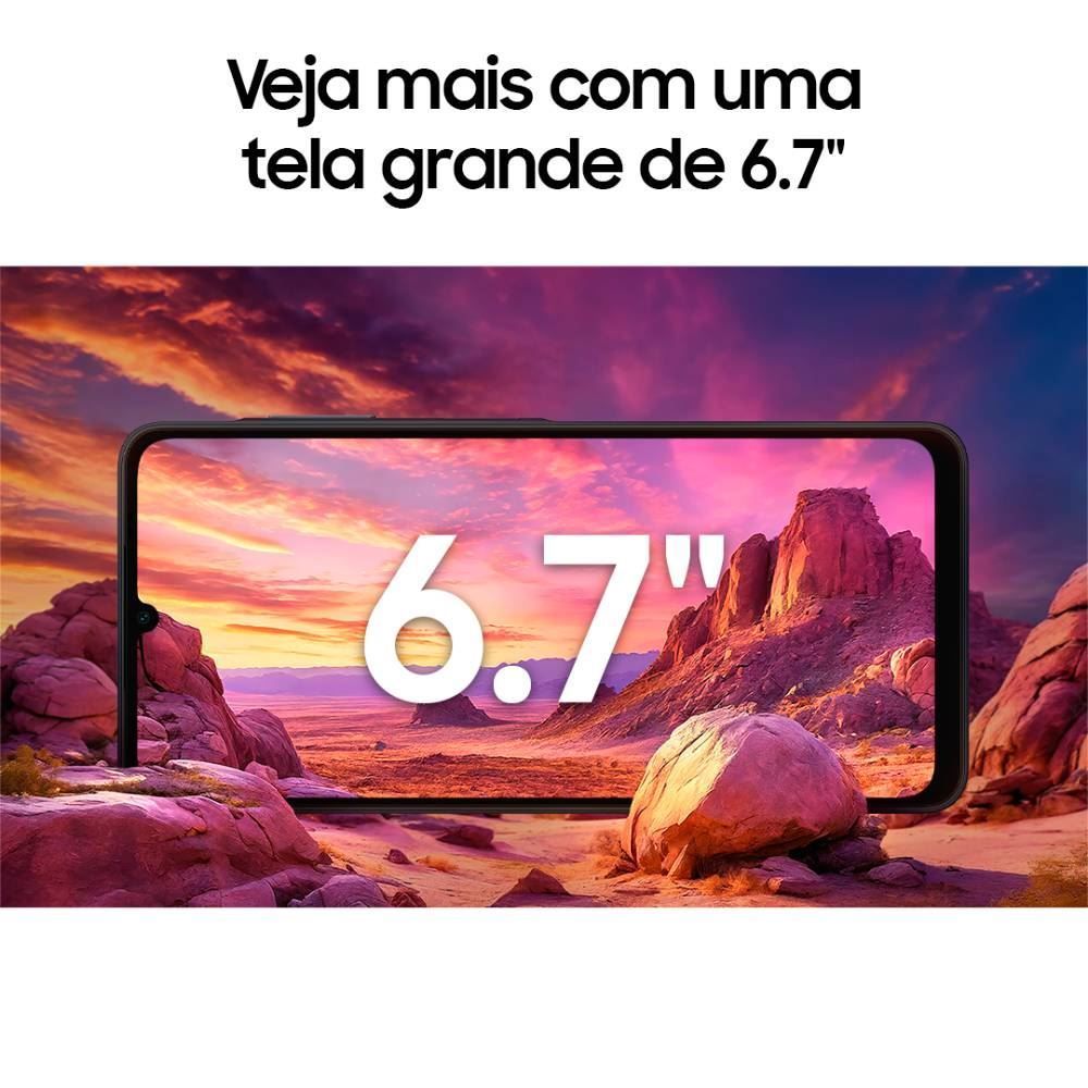 Celular Smartphone Galaxy A06 4G Octa Core 4Gb Ram 128Gb - Branco