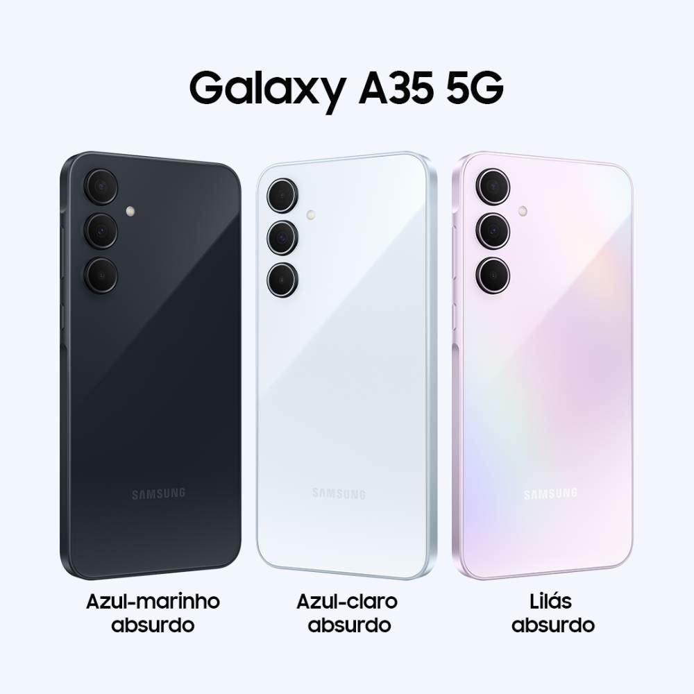 Celular Smartphone Galaxy A35 5G Octacore 8Gb Ram 256Gb - Azul Claro