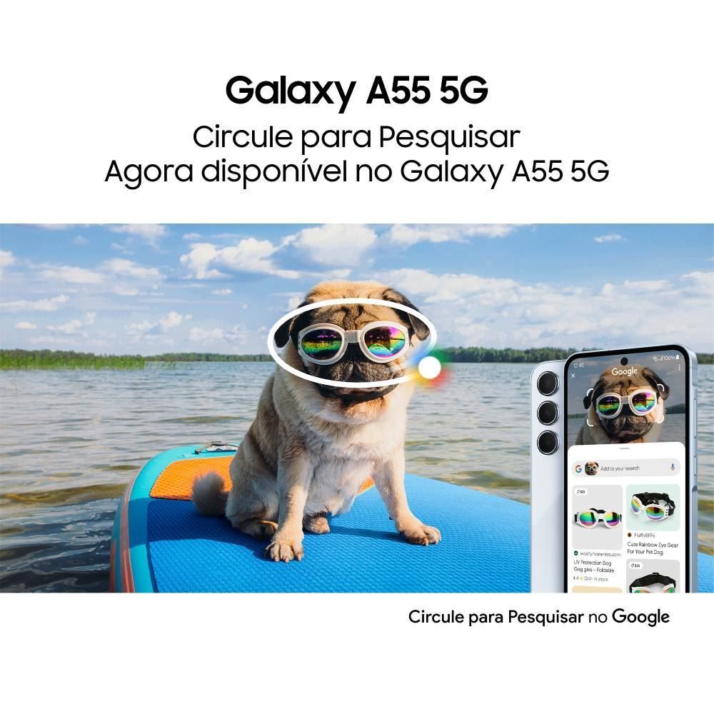 Celular Smartphone Galaxy A55 5G Octacore 8Gb Ram 256Gb - Azul Escuro
