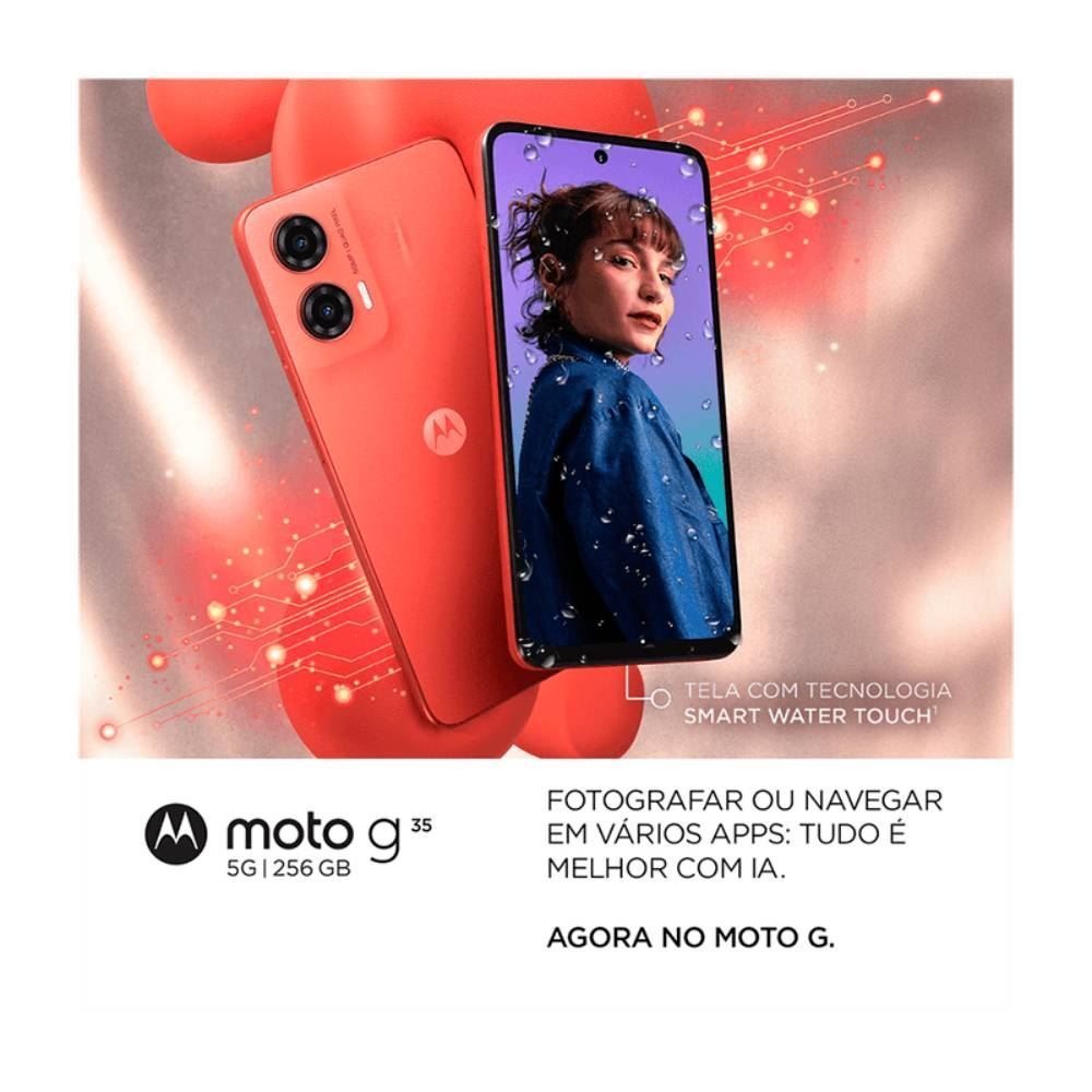 Celular Smartphone Motorola Moto G35 5G 256Gb - Coral