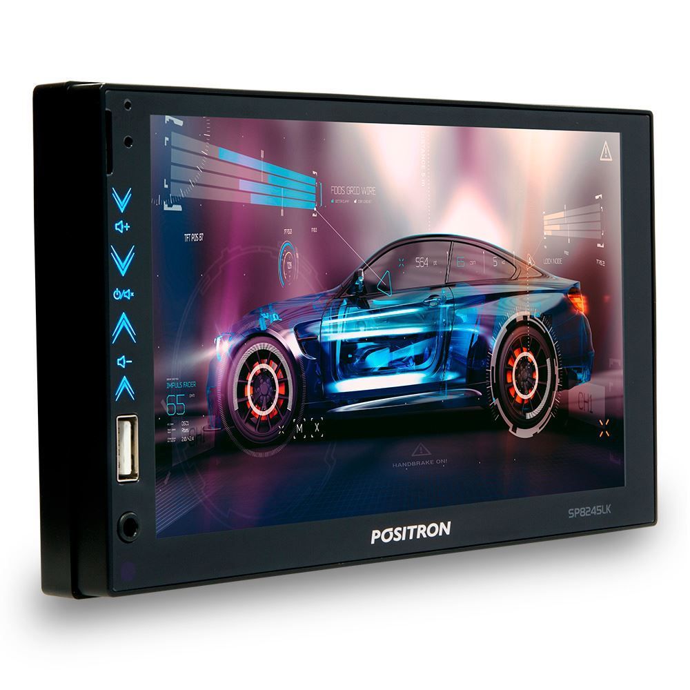 Central Multimídia Mirror Connect Bluetooth Usb Positron - 2 Din