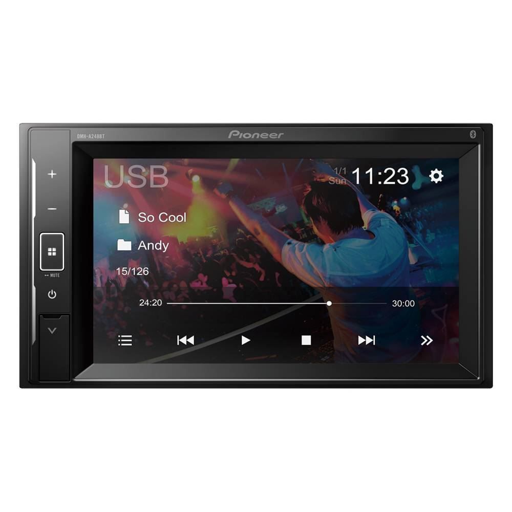 Central Multimídia Pionner 6,2” Bluetooth Touch Screen Dmha248bt - Preto