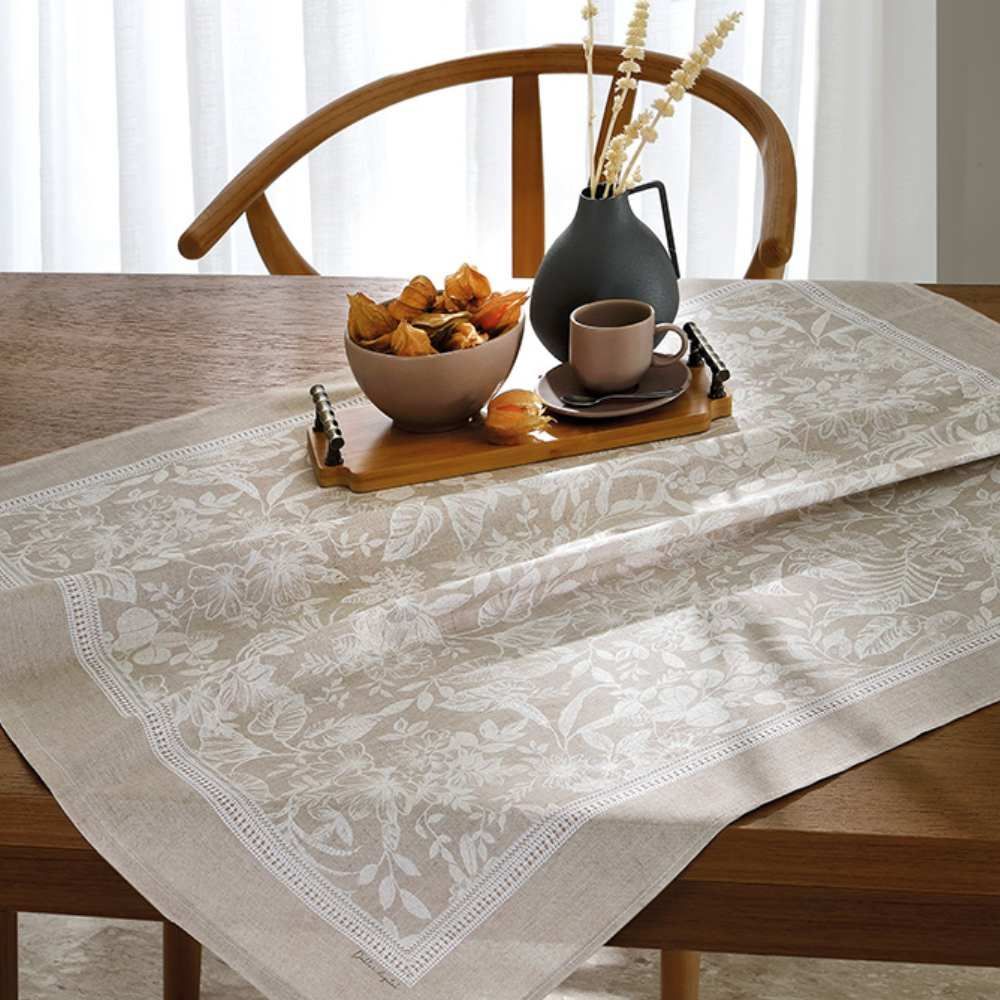 Centro De Mesa 78X78 Cm Clean Renova Dohler - Alana Bege