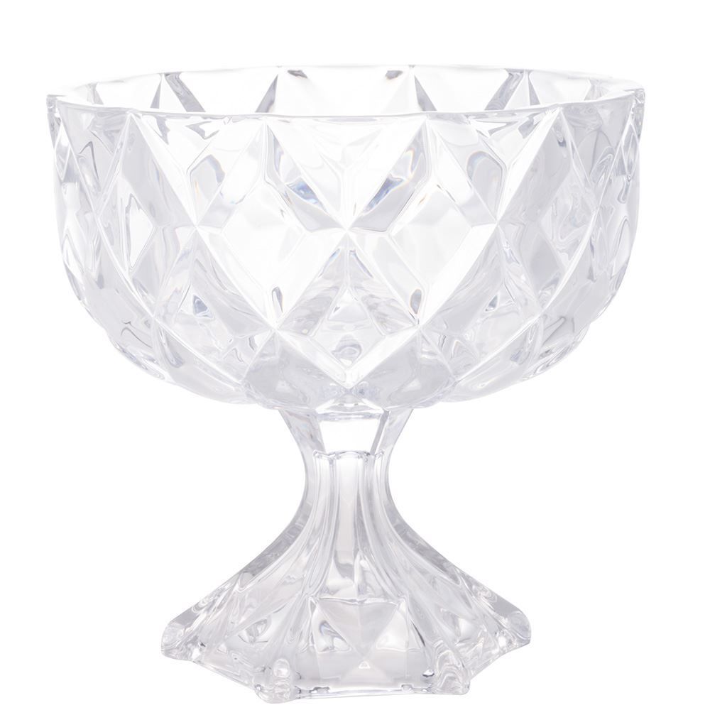 Centro De Mesa Com Pé Lyor Deli 24,5Cm - Cristal