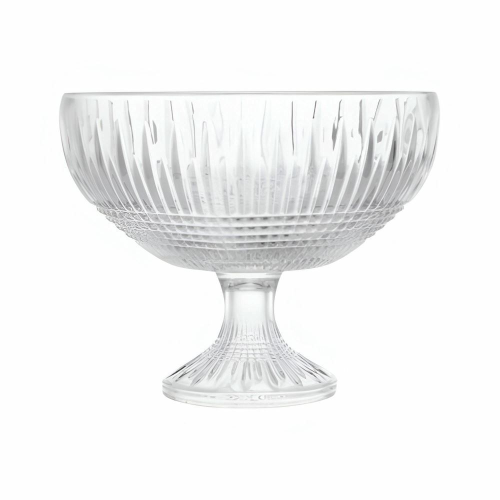 Centro De Mesa Com Pé Queen Wolff 25 Cm - Transparente