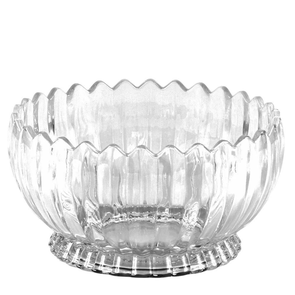 Centro De Mesa Cristal Geneva Wolff 22Cm - Transparente