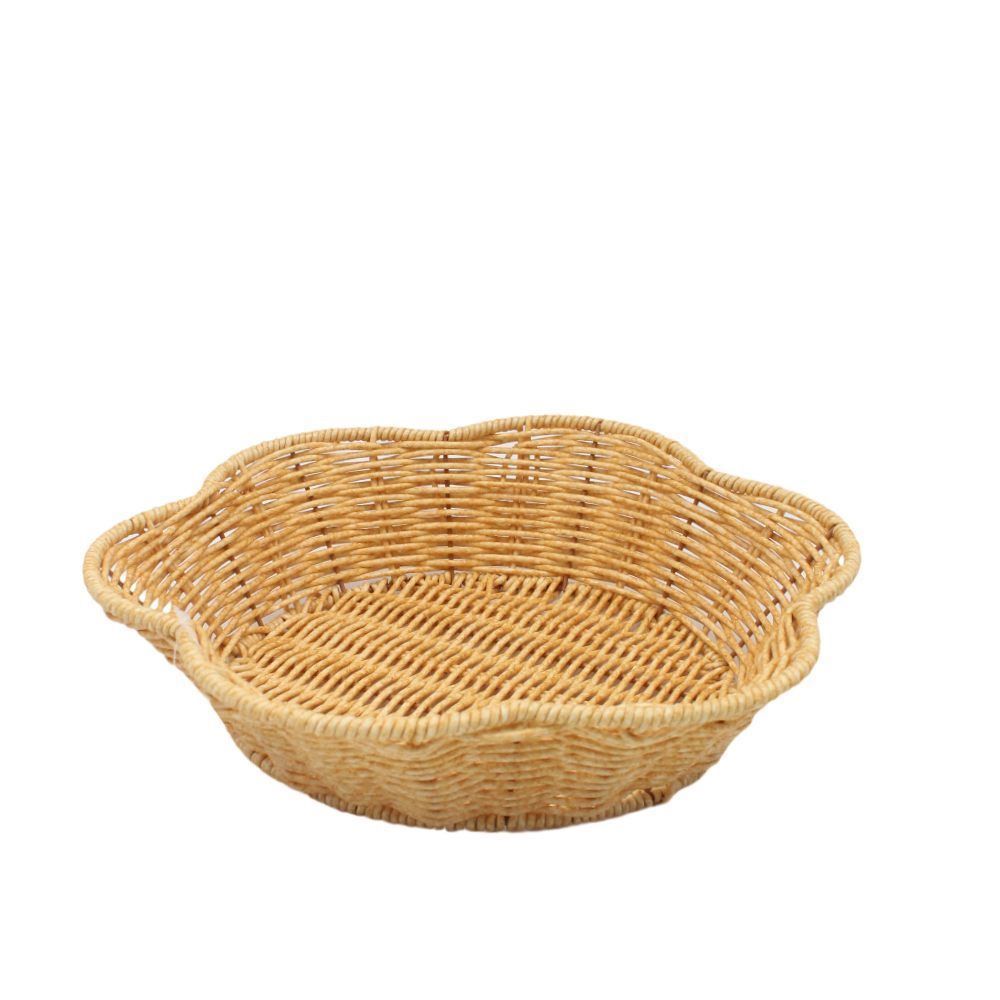 Cesta Decorativa Flor Trama Havan Casa 25Cm - Natural