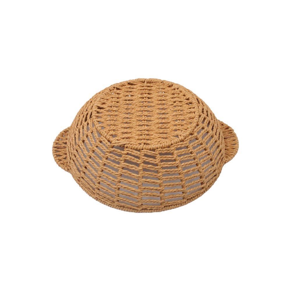 Cesta Redonda Com Alça Havan Casa 28Cm - Natural