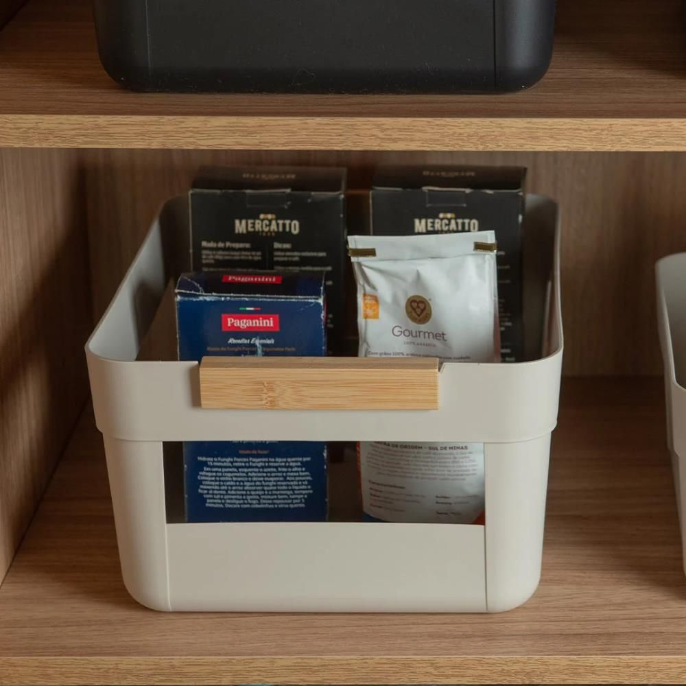 Cesto Lume Ou 14 Litros - BEGE FECHADO