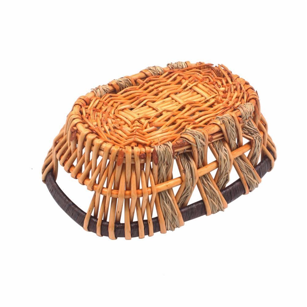 Cesto Oval Vime Havan Casa 29Cm - Marrom