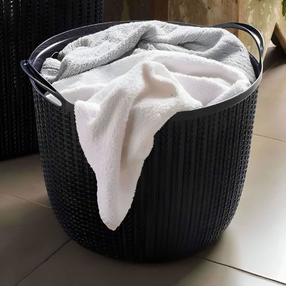 Cesto Redondo Plasútil Trama 25,5 Litros - Preto