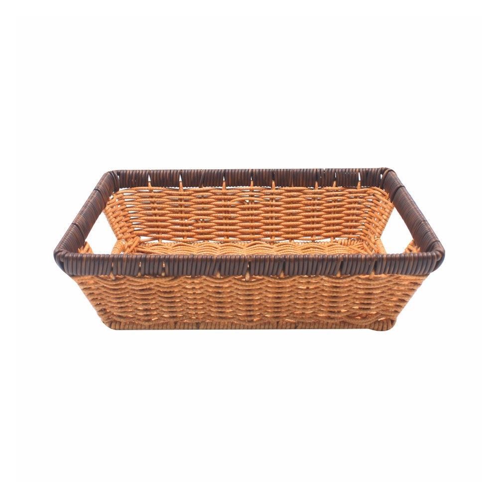 Cesto Retangular Com Alça Havan Casa 28 Cm - Natural