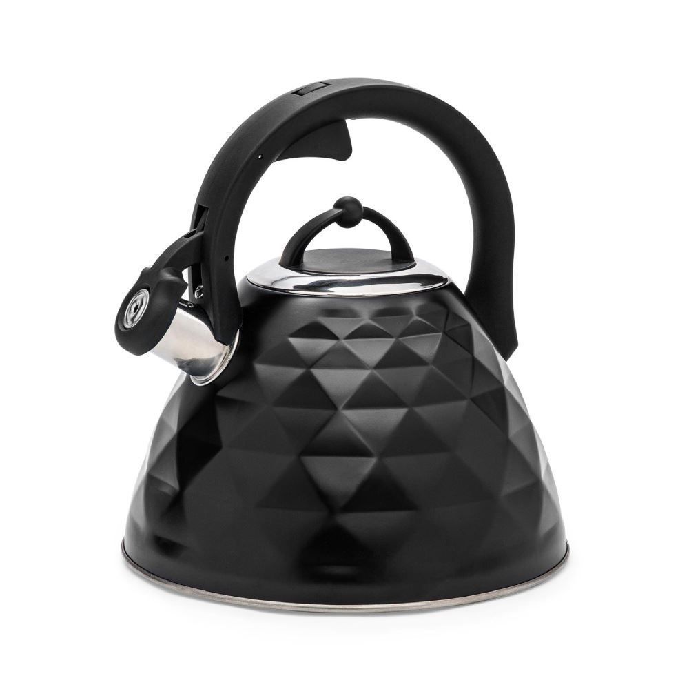 Chaleira Com Apito Diamond Aço Inox Havan Casa 3 Litros - Preto