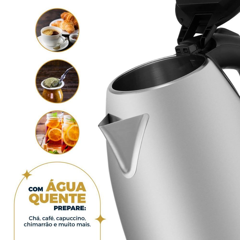 Chaleira Elétrica Britânia BCH25 2 Litros Inox