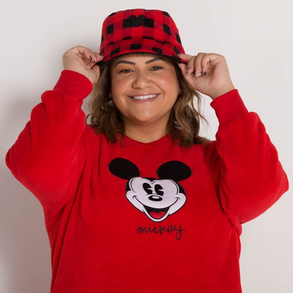 Chapéu Feminino Bucket Tamanho Único Disney - VERMELHO U