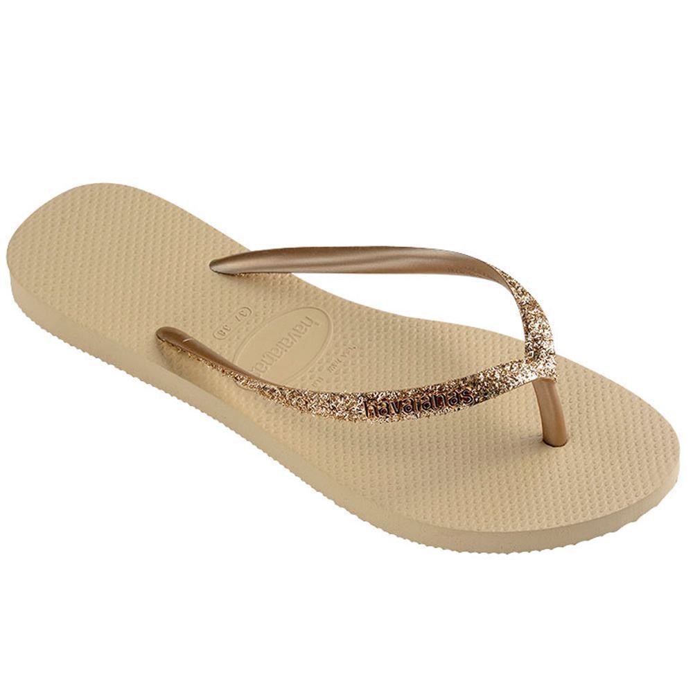 Chinelo Kids Menina Slim Glitter Ii Havaianas - AREIA 27/28