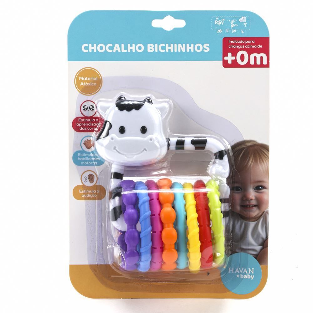 Chocalho Vaquinha Havan Toys - HBR0527	