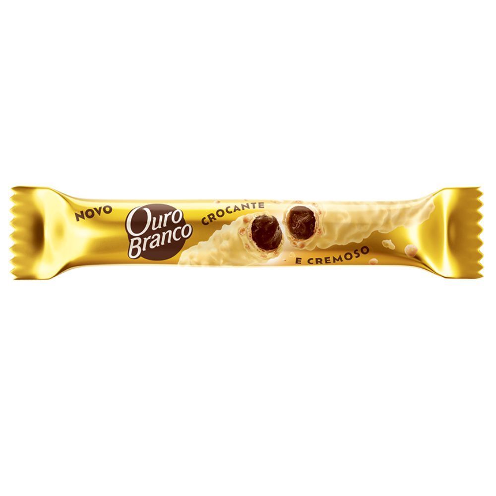Chocolate Wafer Recheado Ouro Branco Lacta - 25g