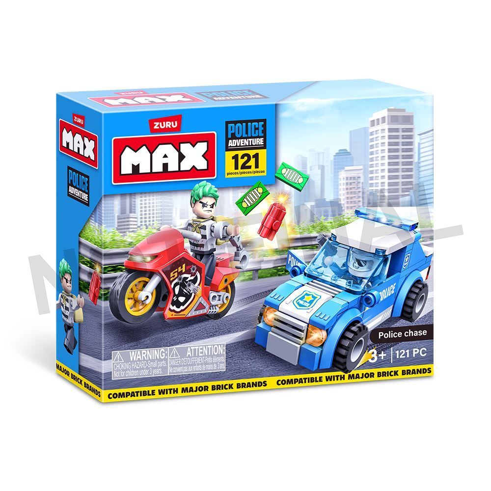 City Police Chase Max 125 Peças Candide - 25005