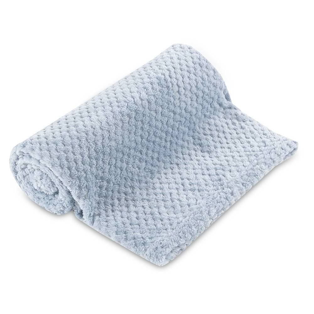 Cobertor Bebê Dobby 0,90Cm X 1,10M Havan Baby - Azul Celeste