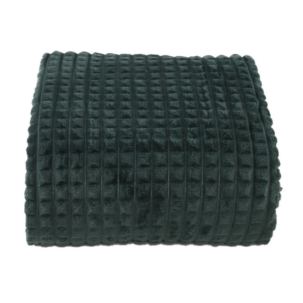 Cobertor Casal 100% Poliéster Diamond Havan Casa  - Verde Malaquita