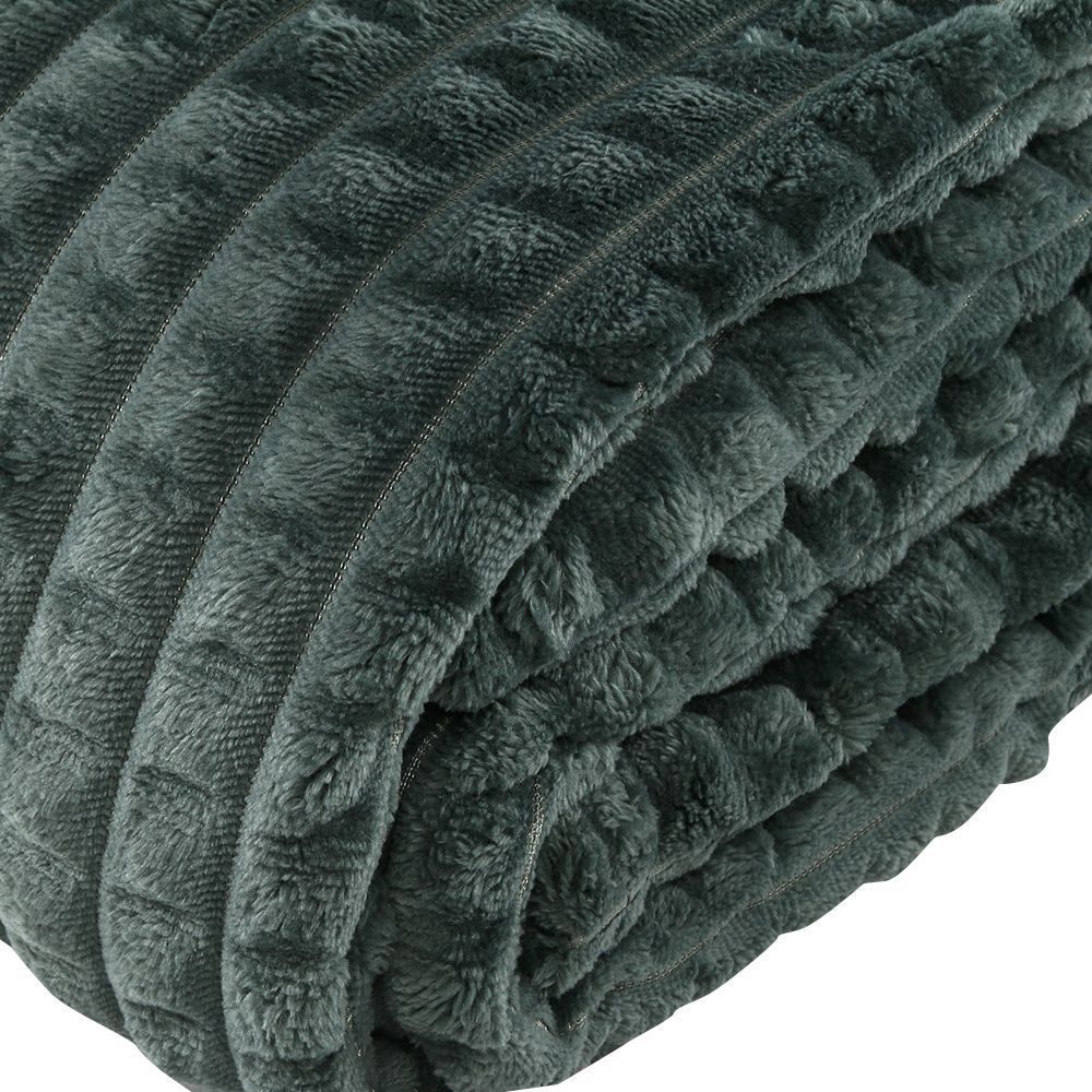 Cobertor Casal 100% Poliéster Diamond Havan Casa  - Verde Malaquita