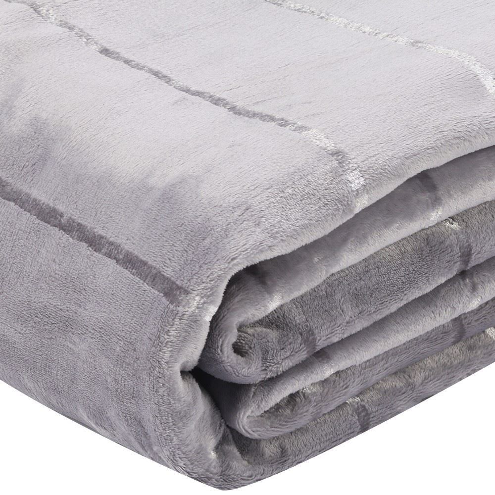 Cobertor Casal 100% Poliéster Elegance Havan Casa - Cinza