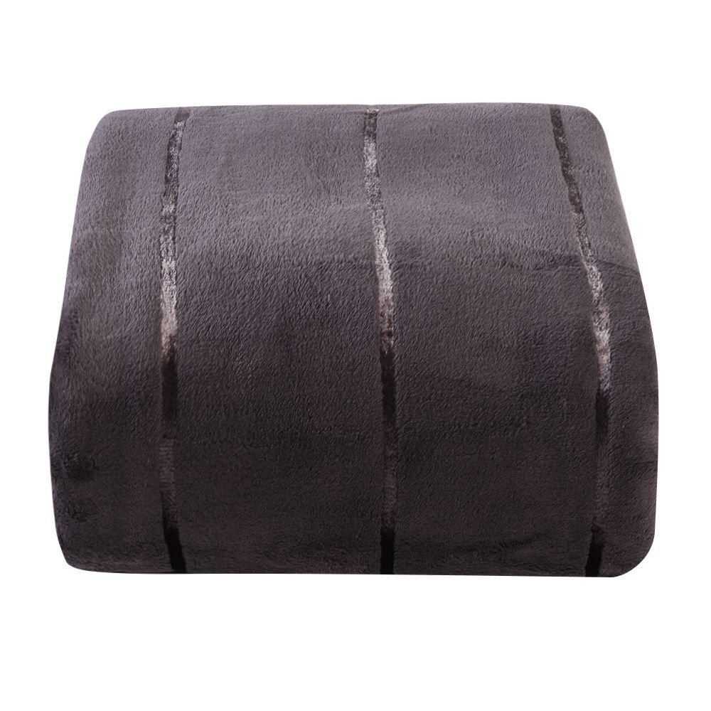 Cobertor Casal 100% Poliéster Elegance Stripe Havan Casa  - Cinza Urbano