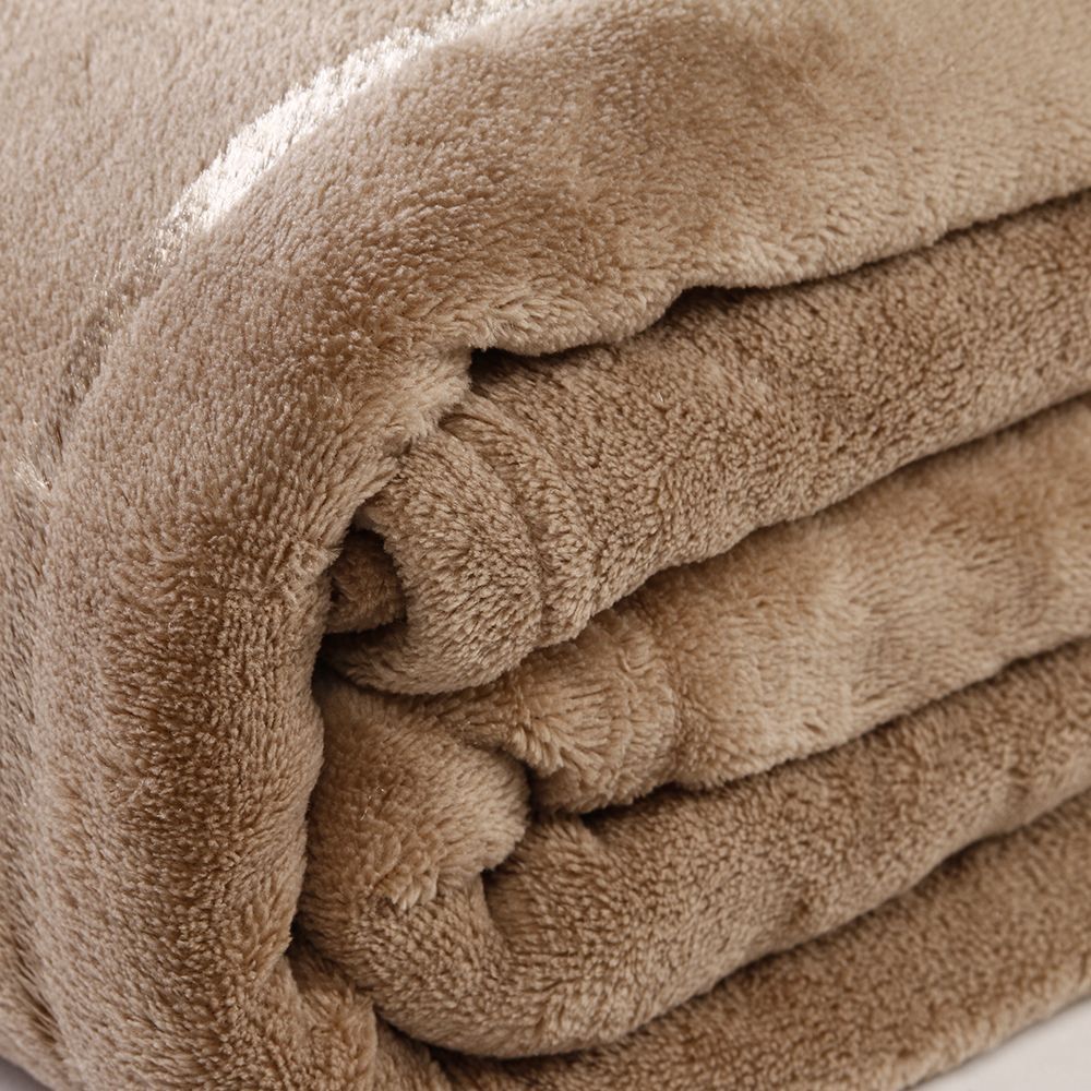 Cobertor Casal 100% Poliéster Elegance Stripe Havan Casa  - Bege 