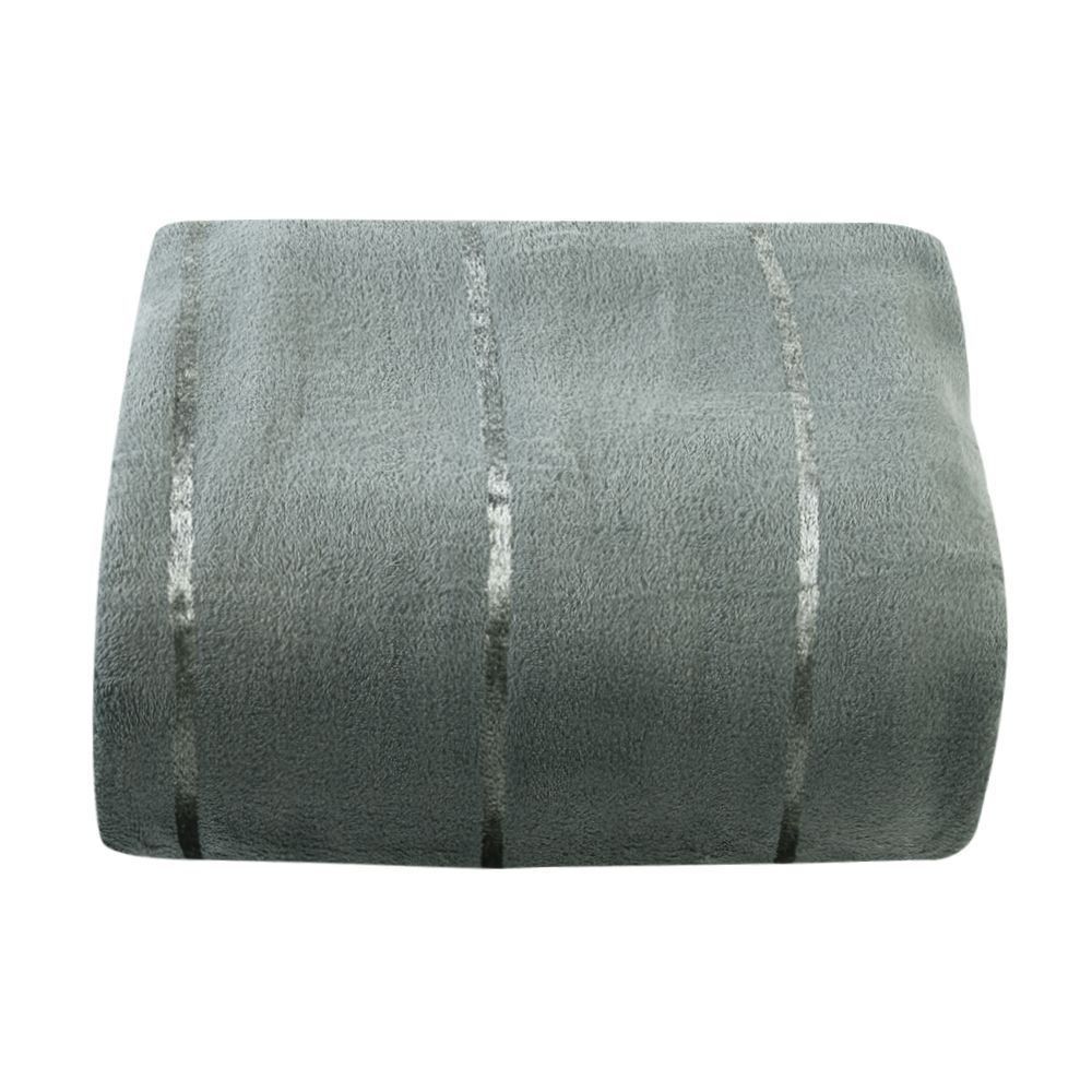 Cobertor Casal 100% Poliéster Elegance Stripe Havan Casa  - Verde Buona