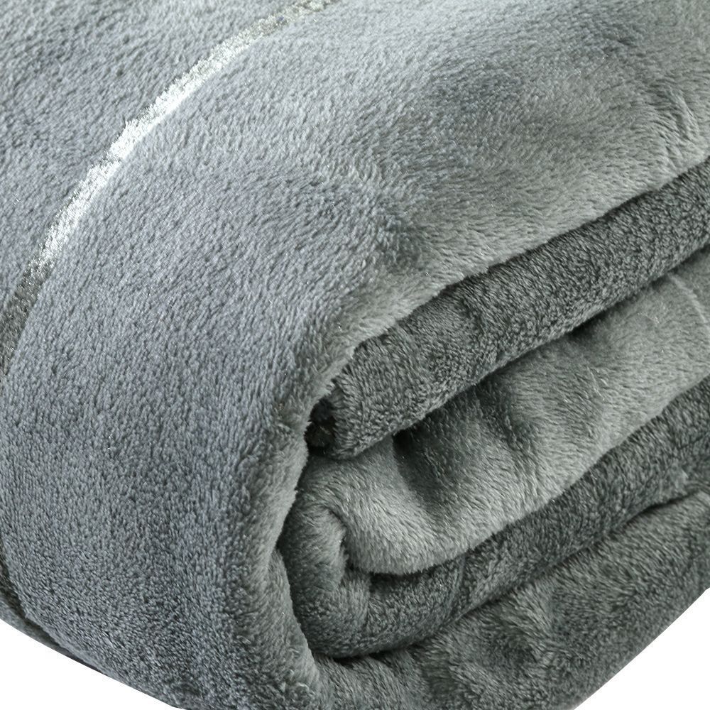 Cobertor Casal 100% Poliéster Elegance Stripe Havan Casa  - Verde Buona