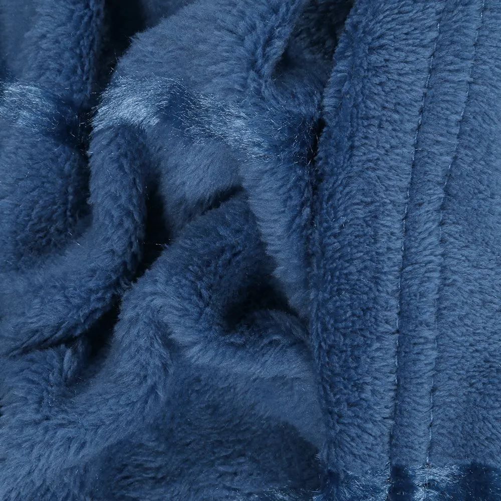 Cobertor Casal 100% Poliéster Elegance Stripe Havan Casa - Azul Oceânico 