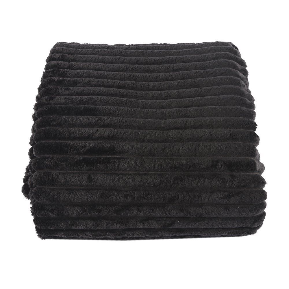 Cobertor Casal 100% Poliéster Premier Canelado Havan Casa - Carbono