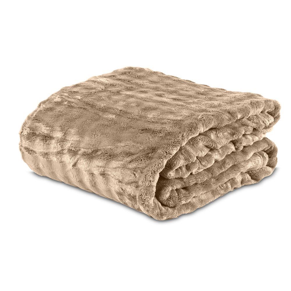 Cobertor Casal 100% Poliéster Requinte Havan Casa - Marrom